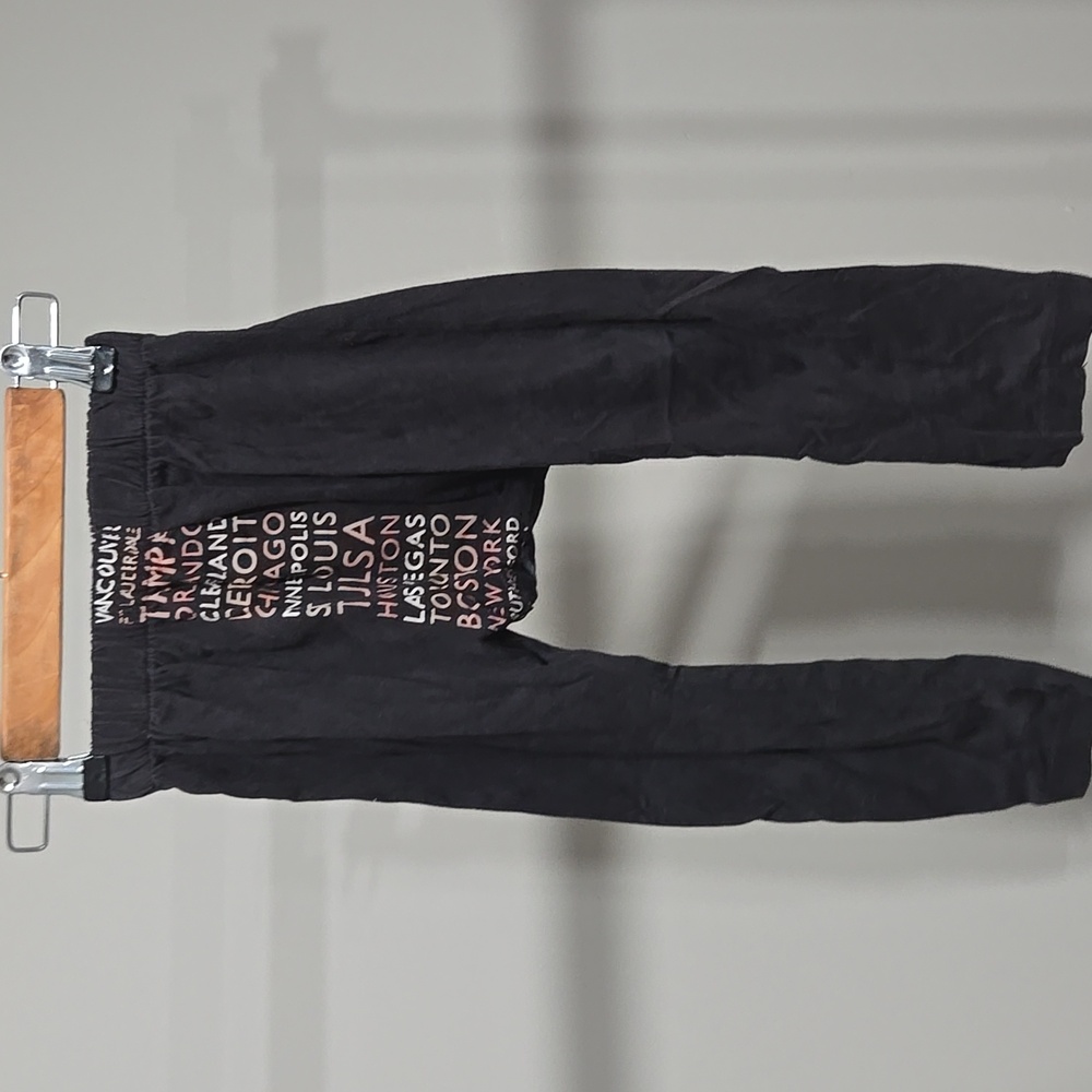 2T Joyaltee boutique Harem black pants for toddler boys